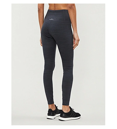 Lorna Jane Cozy Stretch-thermal Leggings In Charcoal Marl