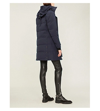 Shop Canada Goose Shelburne Shell And Down Parka Coat In Military+green