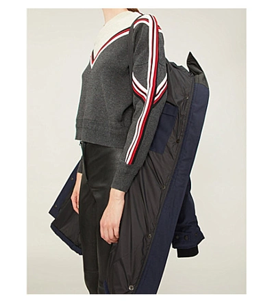 Canada Goose Shelburne Shell And Down Parka Coat In Military+green