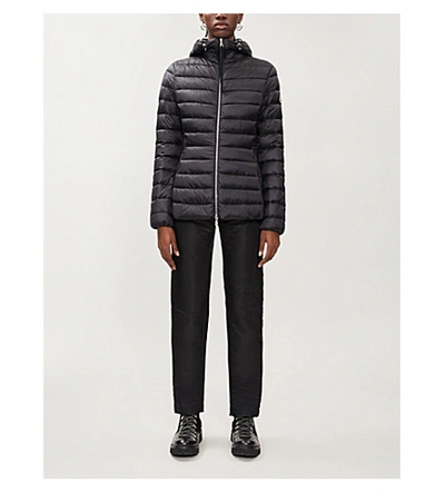 Moncler Amethyste Padded Shell-down Hooded Jacket In Black | ModeSens