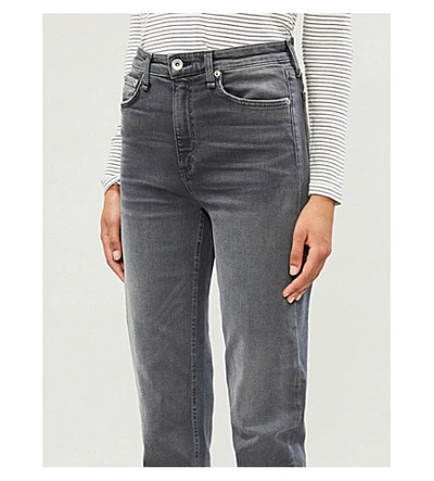 Shop Rag & Bone Nina Straight High-rise Jeans In Haight