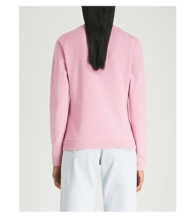 Shop Kenzo Tiger Cotton-jersey Sweatshirt In Pink