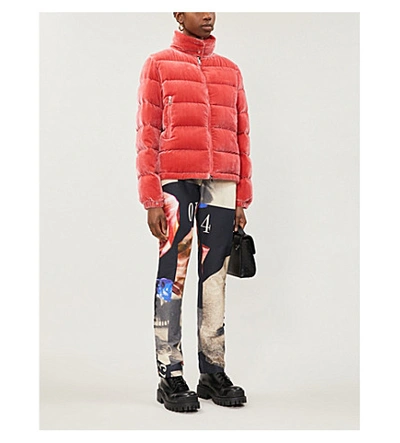 Shop Moncler Copenhague Quilted Shell Jacket In Pink