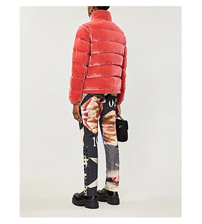 Shop Moncler Copenhague Quilted Shell Jacket In Pink