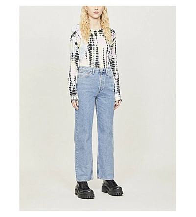 Shop Rag & Bone Ruth Straight High-rise Jeans In Misha