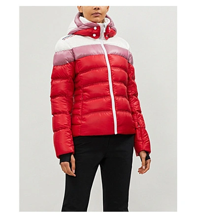 Shop Rossignol Hiver Shell-down Ski Jacket In Carmin