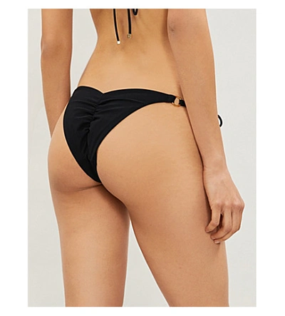 Shop Agent Provocateur Malisa Side-tie Bikini Bottoms In Black