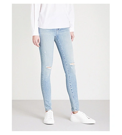 Shop J Brand Maria Slim-fit Skinny High-rise Jeans In Sorority