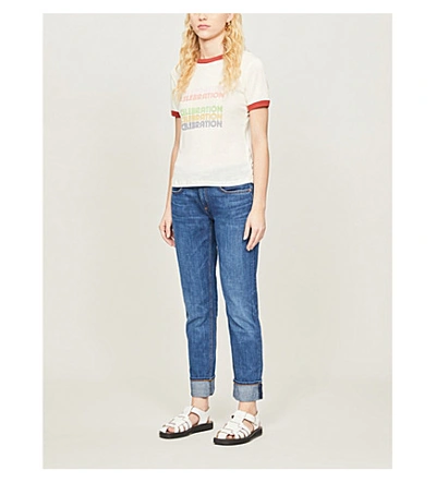 Shop Rag & Bone Dre Boyfriend-fit Low-rise Jeans In Mission Cl