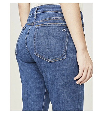 Shop Rag & Bone Dre Boyfriend-fit Low-rise Jeans In Mission Cl