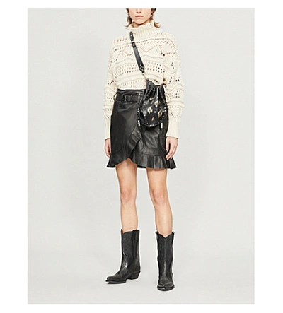 Shop Isabel Marant Étoile Naka High-neck Cotton-knit Jumper In Ecru