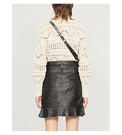 Isabel Marant Étoile Naka High-neck Cable-knit Sweater In Ivory | ModeSens