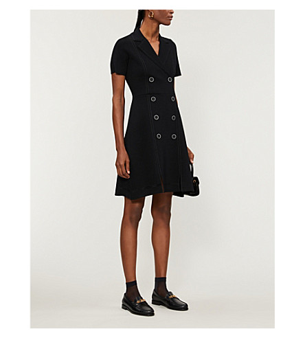 sandro knitted tailored dress