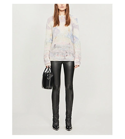 Shop Amiri Tie-dye Cashmere Jumper In Multi