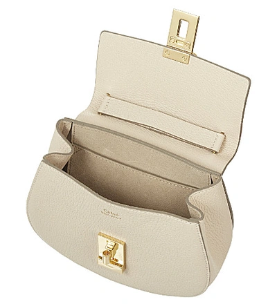 Shop Chloé Women's Motty Grey Drew Mini Leather Cross-body Bag