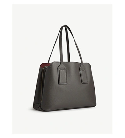 Shop Marc Jacobs The Editor Leather Shoulder Bag In Lichen