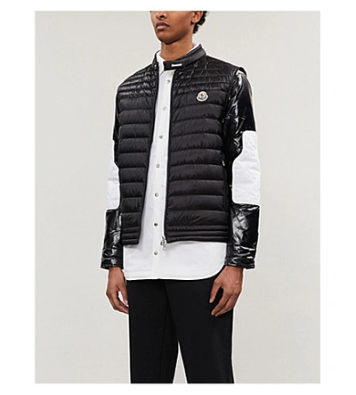 Shop Moncler Quilted Shell-down Gilet In Black