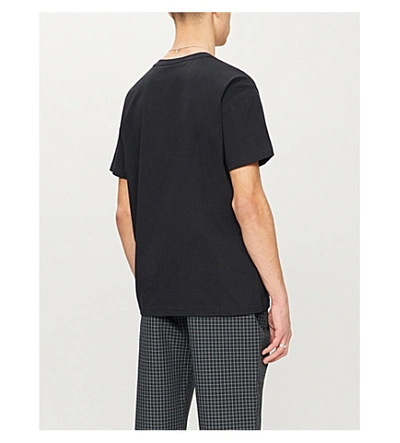 Shop Boy London Logo-print Stretch-cotton T-shirt In Black Neon