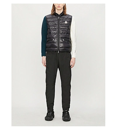 Shop Moncler Quilted Shell-down Gilet In Black