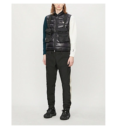 Shop Moncler Quilted Shell-down Gilet In Black