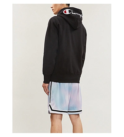 Shop Champion Logo-embroidered Cotton Hoody In Nbk
