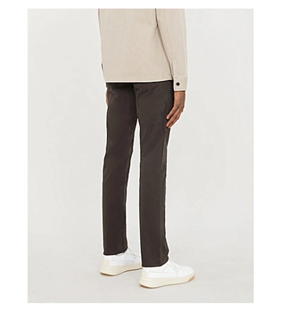 Shop Citizens Of Humanity Bowery Slim-fit Stretch-cotton Trousers In Dk Choco
