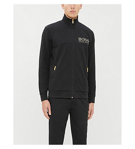 black and gold hugo boss jacket