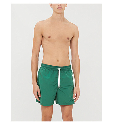ralph lauren green swim shorts