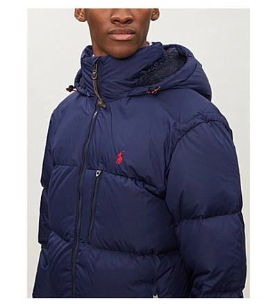 Shop Polo Ralph Lauren Jackson Duck Down-padded Shell Jacket In Cruise Navy