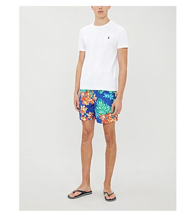 Shop Polo Ralph Lauren Traveller Swim Shorts In Tropical+2020