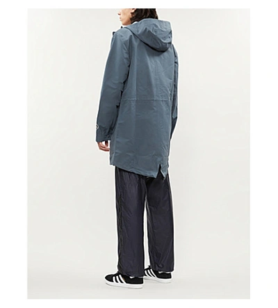Shop Adidas Statement Rossendale Parka Shell Coat In Bold Onix