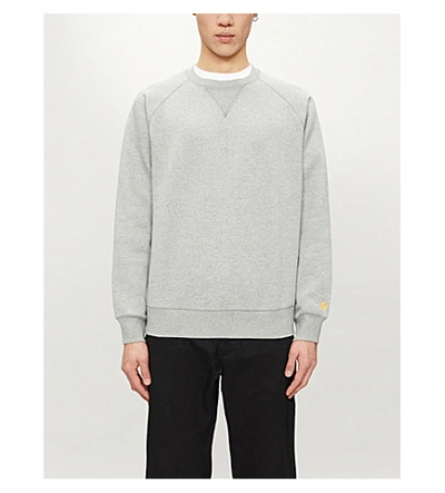 Carhartt Chase Crew-neck Sweatshirt In Gray