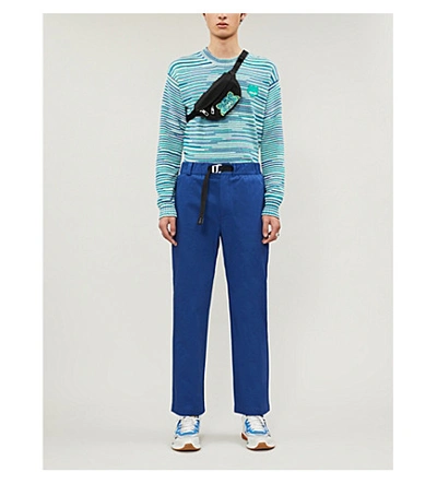 Shop Kenzo Tiger Patch Cotton-knit Jumper In Mint