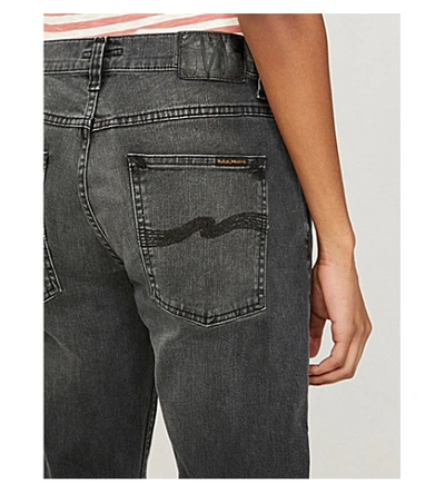 Nudie Jeans Mens Mono Grey Lean Dean Slim-fit Straight Jeans 28/32 |  ModeSens