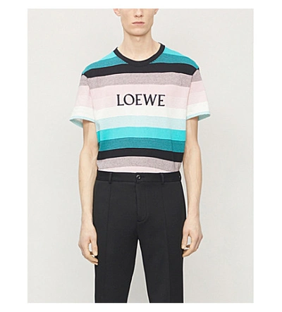 LOEWE 20SS Multicolored Stripe Shirt 売れ筋希少 メンズ