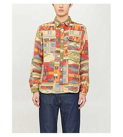 Matlock Cotton-jacquard Shirt Jacket In Multicoloured