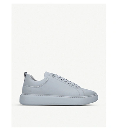 Shop Nubikk Scott Marlow Leather Trainers In Grey