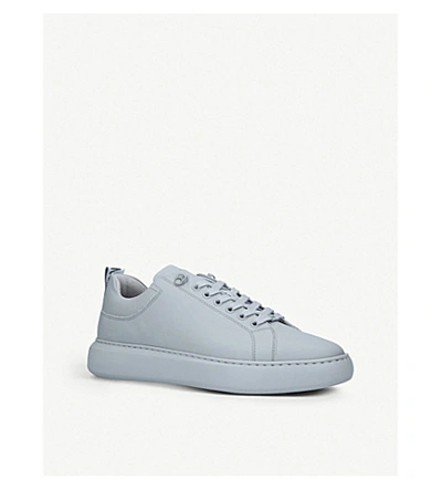 Shop Nubikk Scott Marlow Leather Trainers In Grey