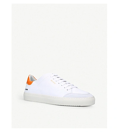 Shop Axel Arigato Clean 90 Leather And Suede Trainers In White/comb