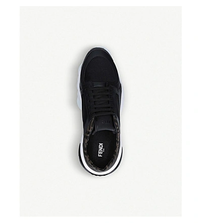 Shop Fendi Fancy Ff Trainers In Black