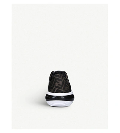 Shop Fendi Fancy Ff Trainers In Black