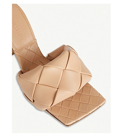 Shop Bottega Veneta Lido Intrecciato-woven Leather Sandals In Pale Pink