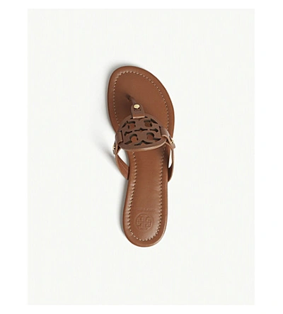 Shop Tory Burch Miller Leather Sandal In Vintage Vachetta