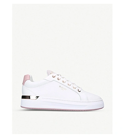 Shop Mallet Women's White/oth Grftr Leather Trainers