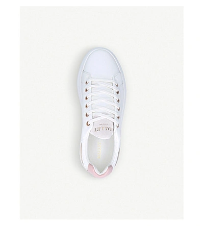 Shop Mallet Women's White/oth Grftr Leather Trainers