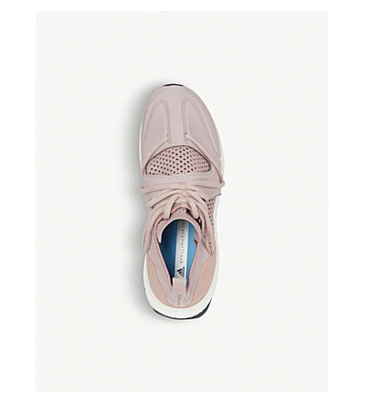 Shop Adidas By Stella Mccartney Ultraboost T Mesh And Neoprene Trainers In Dusros Ultpop Legred