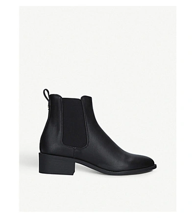 Shop Kg Kurt Geiger Women's Black Taxon Leather Ankle Boots
