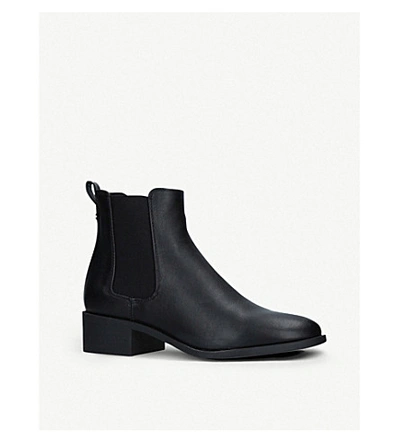 Shop Kg Kurt Geiger Women's Black Taxon Leather Ankle Boots