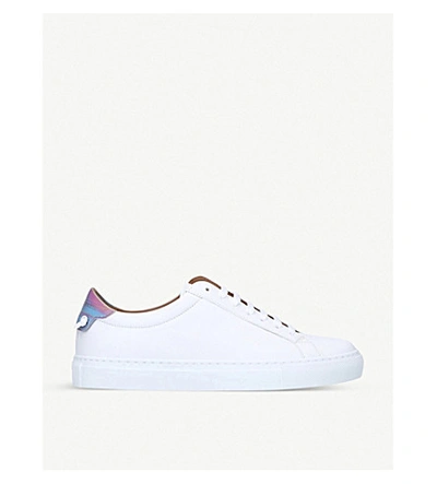 Shop Givenchy Urban Street Leather Trainers In White/comb