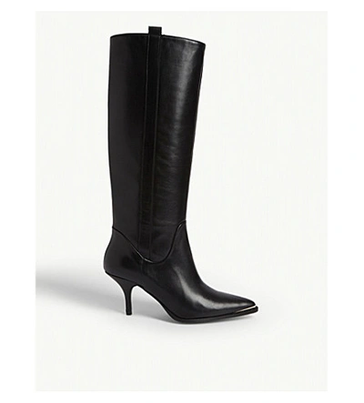 Gestuz Vara Leather Knee-high Boots In Black | ModeSens